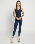 Iris Black $|& Interval FlowHeather Sculpt Stride Long Crop Tank - UGC On Fig