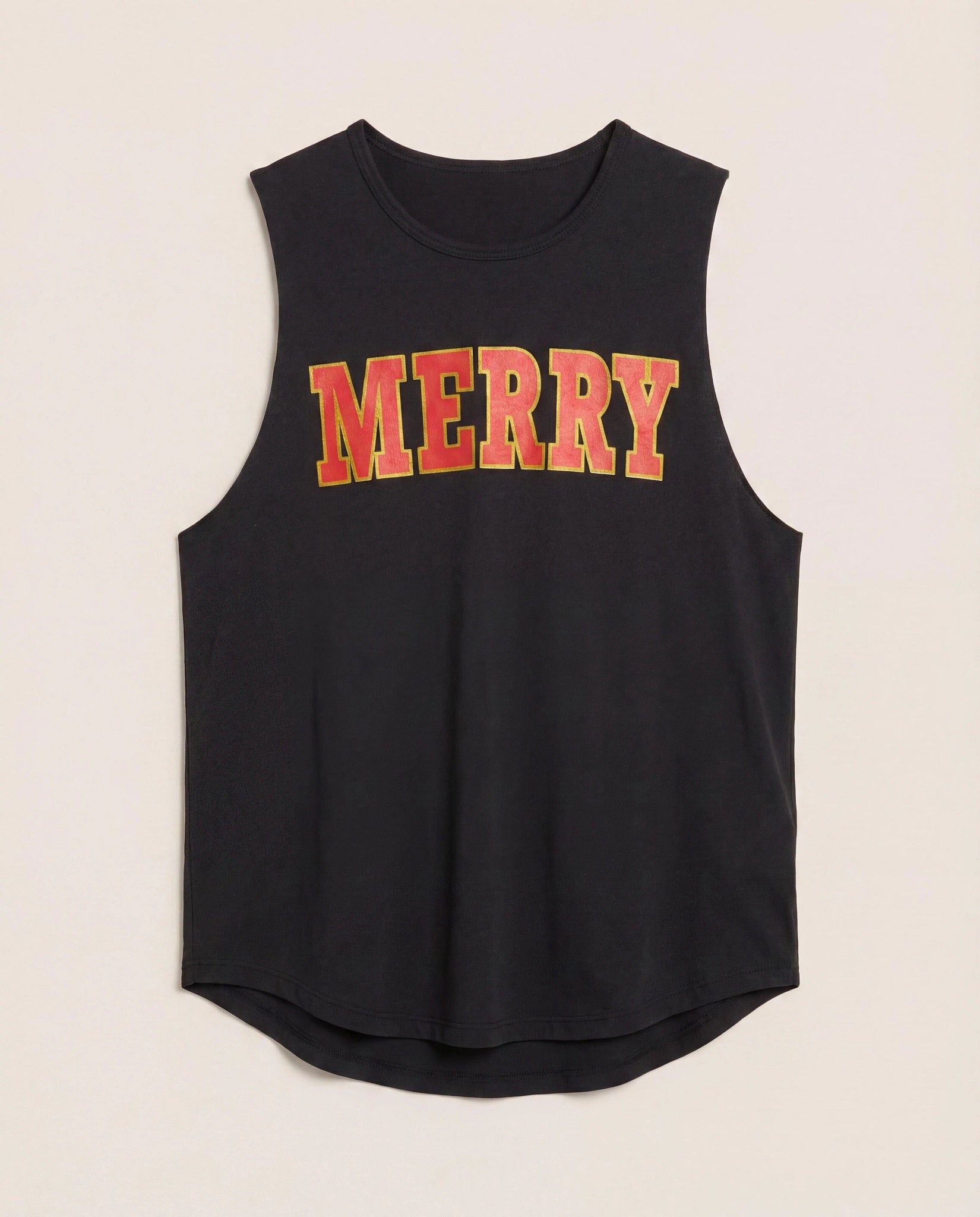 Black $|& Interval Venus Graphic Tank-Merry - Hanger Detail