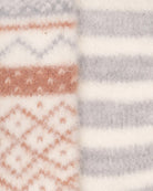 Canyon Rose/Grey Pack $|& MUK LUKS Sweater Socks 2 Pack - Hanger Back