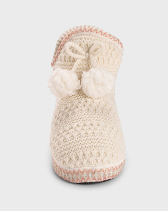 Ivory $|& MUK LUKS Amira Slipper Bootie - VOF Detail