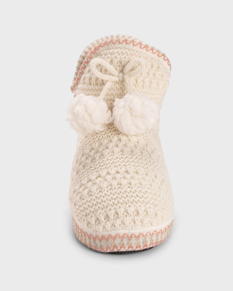 Ivory $|& MUK LUKS Amira Slipper Bootie - VOF Detail