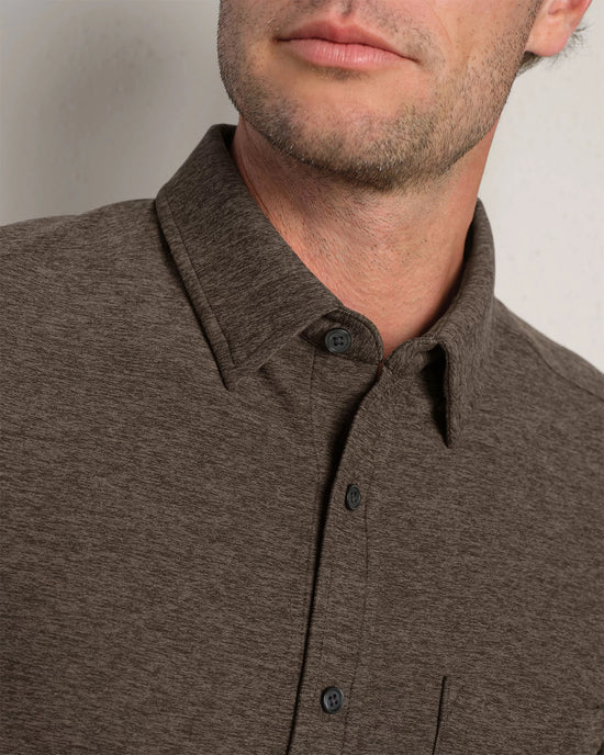 Cafe Noir $|& Rhone Wfh Shirt - Hanger Back