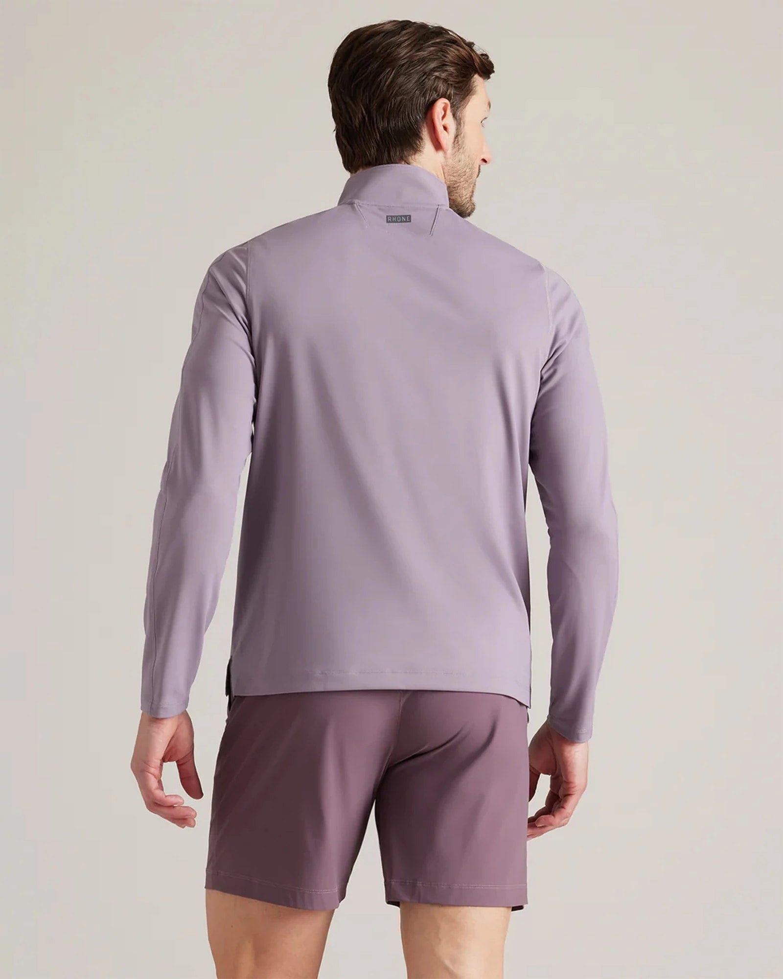 Gray Stone $|& Rhone Rise 1/4 Zip - Hanger Side