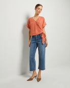 Swell $|& SEAS Avery Cropped Straight Jean - VOF Side