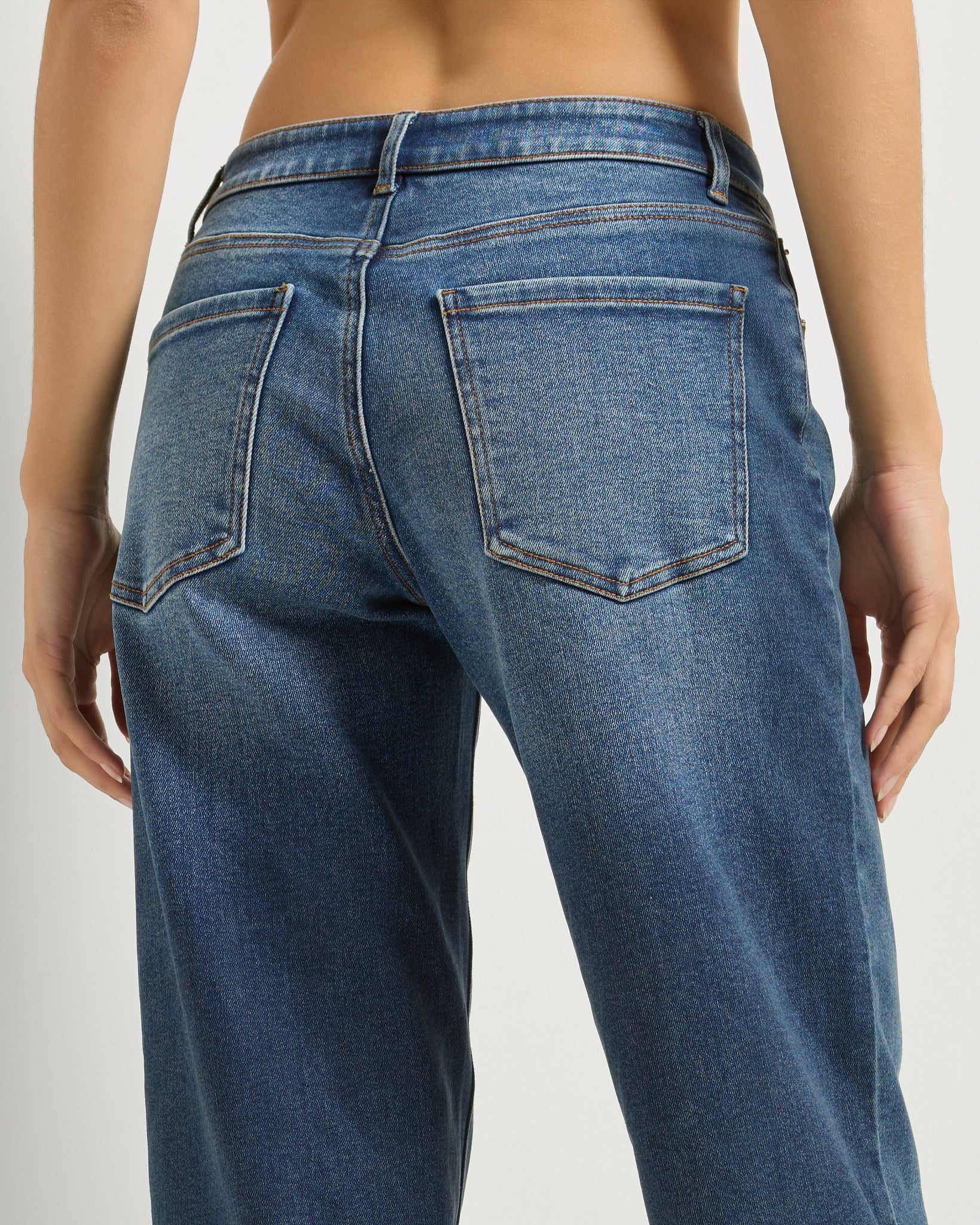 Rip Tide $|& SEAS Avery Cropped Straight Jean - SOF Full Front