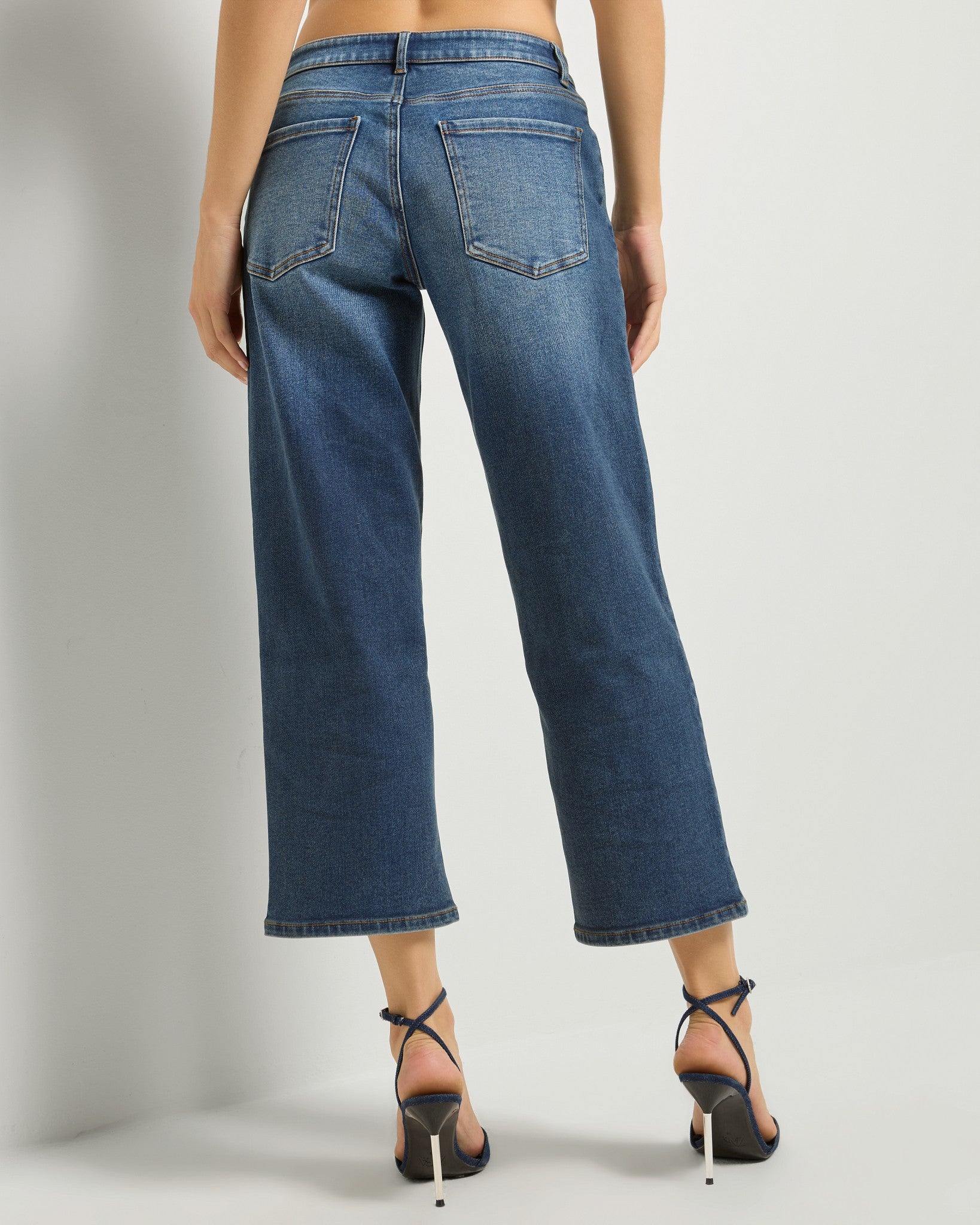 Rip Tide $|& SEAS Avery Cropped Straight Jean - SOF Back