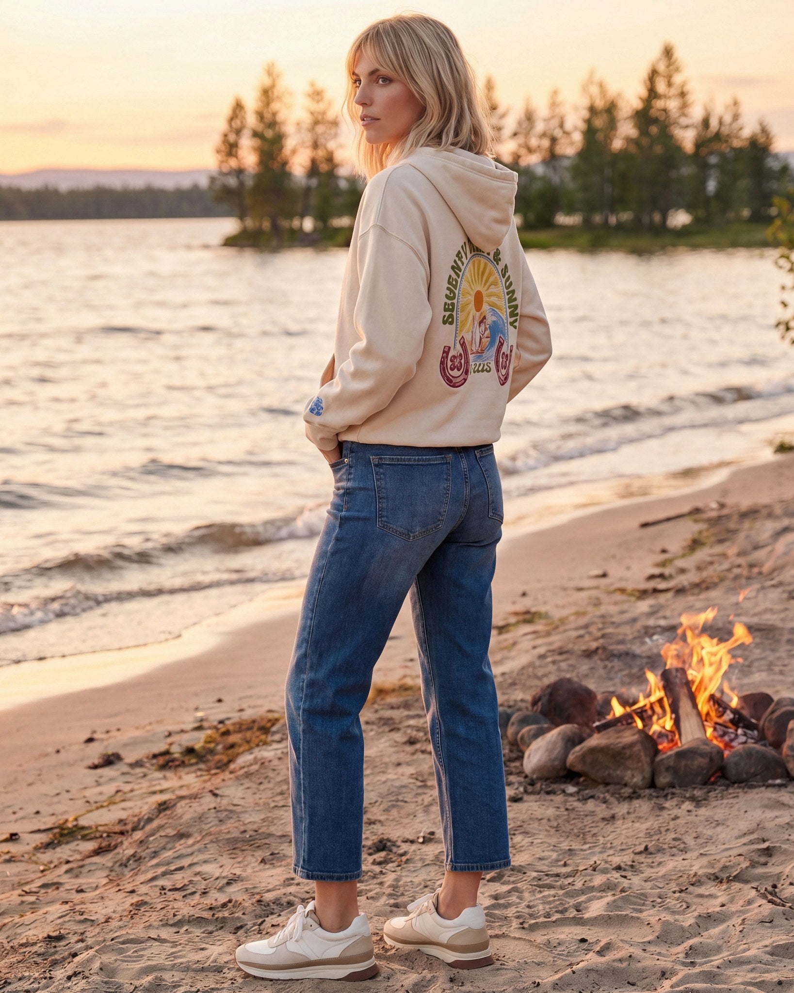 Rip Tide $|& SEAS Avery Cropped Straight Jean - SOF Side