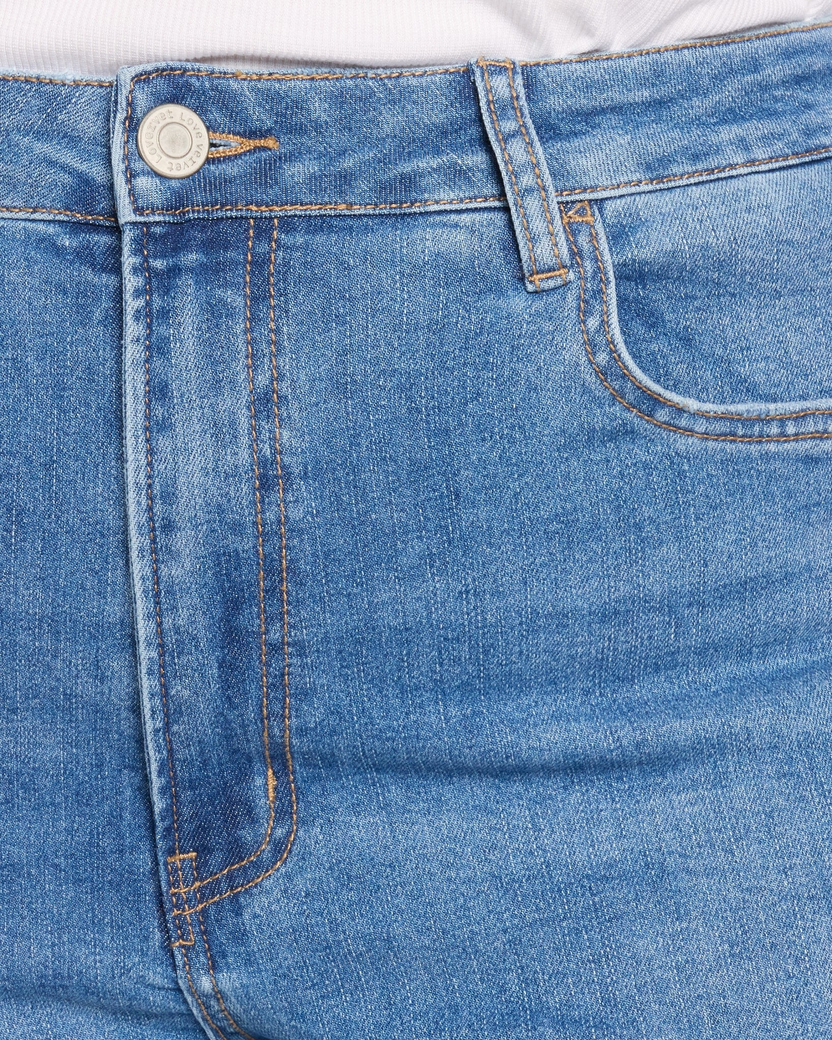 Medium Wash $|& Lovervet 90's Dad Jeans - SOF Full Front