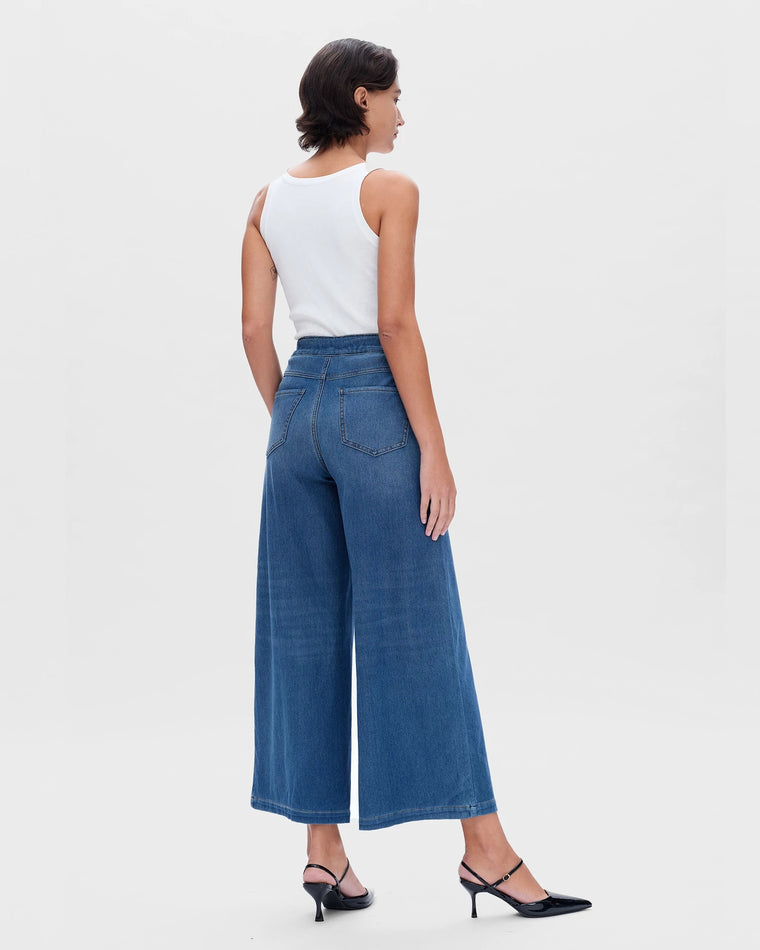 Bluebell $|& Bayeas High Rise Knit Wide Leg Jeans - Hanger Side