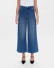 High Rise Knit Wide Leg Jeans
