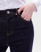 Rinse $|& Bayeas High Rise Straight Leg Jeans - Hanger Back