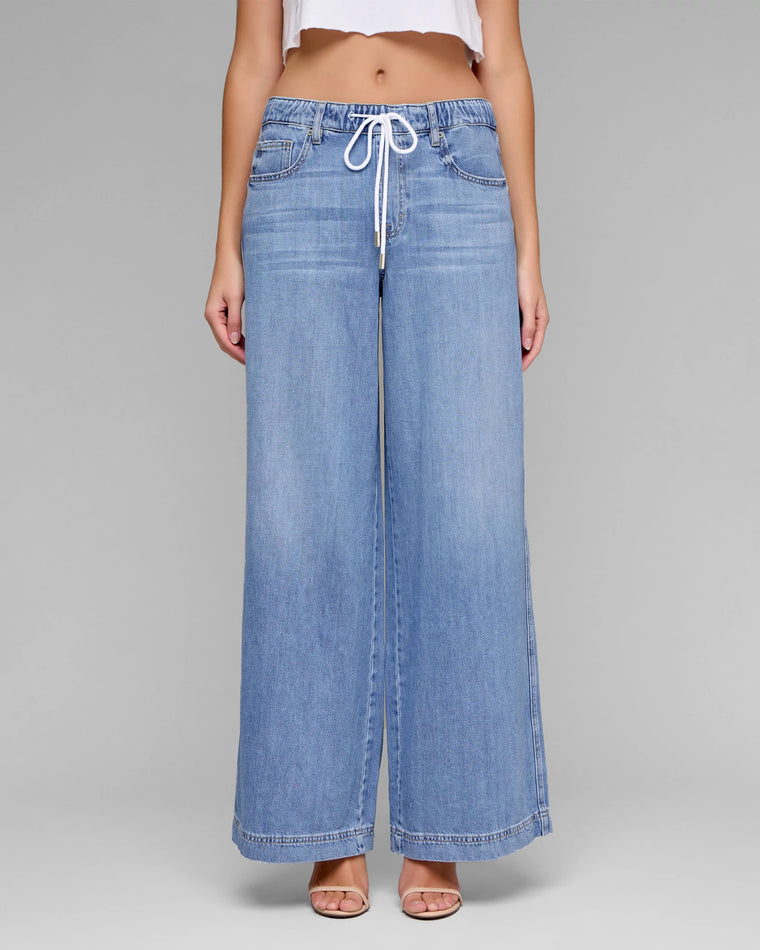Light Wash Blue $|& Hidden The Nori Super Soft Drapey Wide Leg Jean - VOF Detail