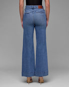 Medium Dark $|& Hidden The Happi High Rise Trouser Flare - Hanger Side