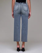 Grey Wash $|& Hidden The Tracey Cropped Straight Leg Jeans - Hanger Side