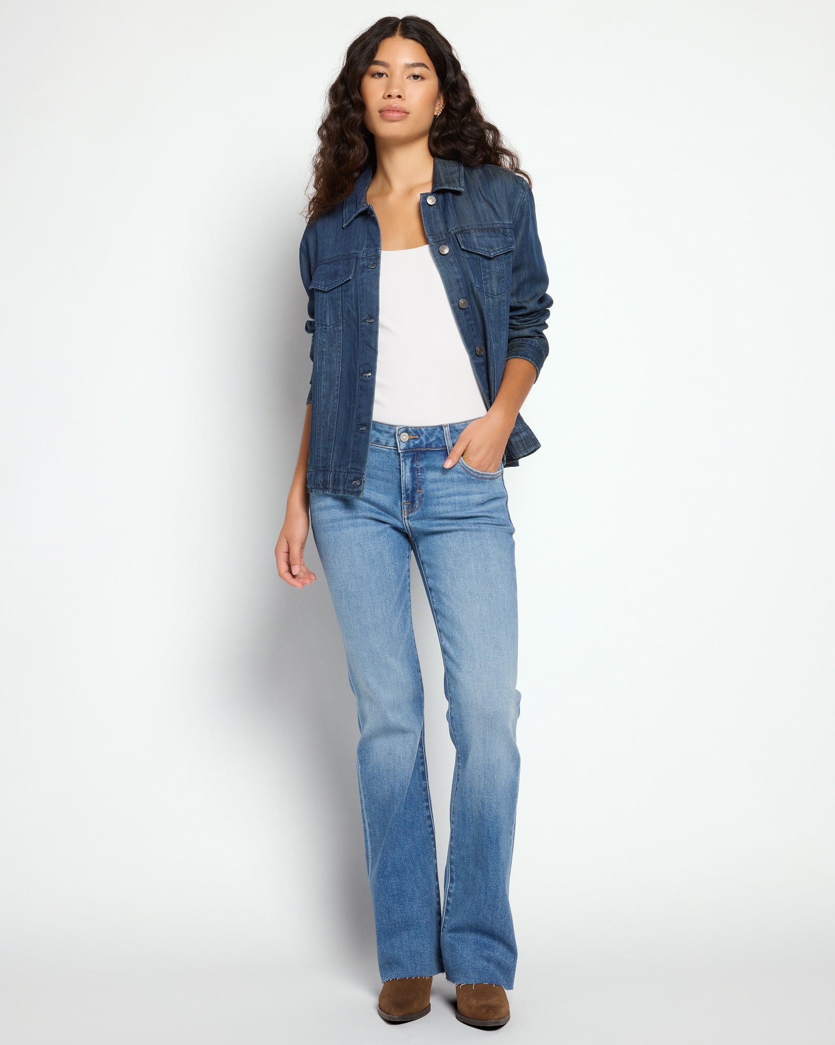 Medium Wash $|& Hidden The Ryan Low Rise Bootcut Jeans - UGC On Fig