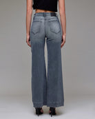 Grey Wash $|& Hidden The Happi High Rise Pintuck Flare - Hanger Side