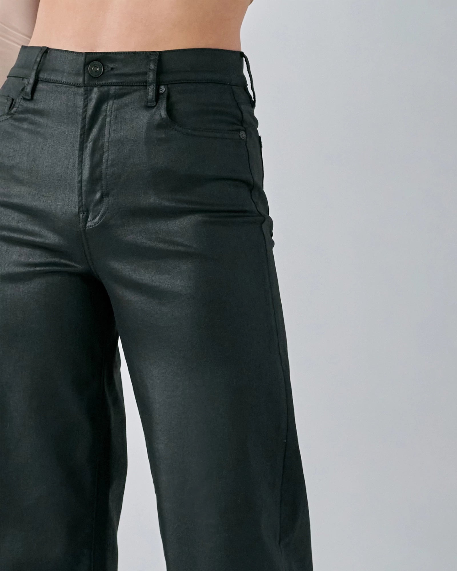 Black Coated $|& Hidden The Logan Dad Jean - Hanger Back