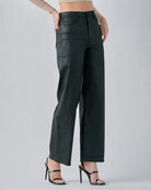 Black Coated $|& Hidden The Logan Dad Jean - Hanger Front