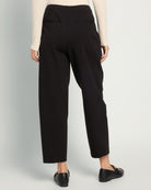 Black $|& Liverpool Barrel Leg Ponte Trouser - SOF Back