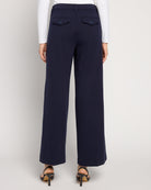 Cadet Blue $|& Liverpool Wide Leg Trouser With Flap Pockets - SOF Back