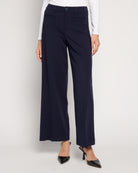 Cadet Blue $|& Liverpool Wide Leg Trouser With Flap Pockets - SOF Front