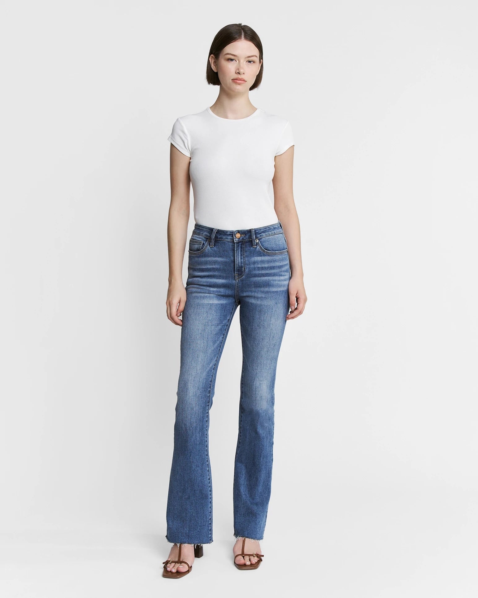 Smalt Blue $|& Mica Denim High Rise Bootcut Jeans - VOF Detail