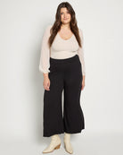 Black $|& Chris & Carol Super Soft Wide Leg Pant - UGC On Fig