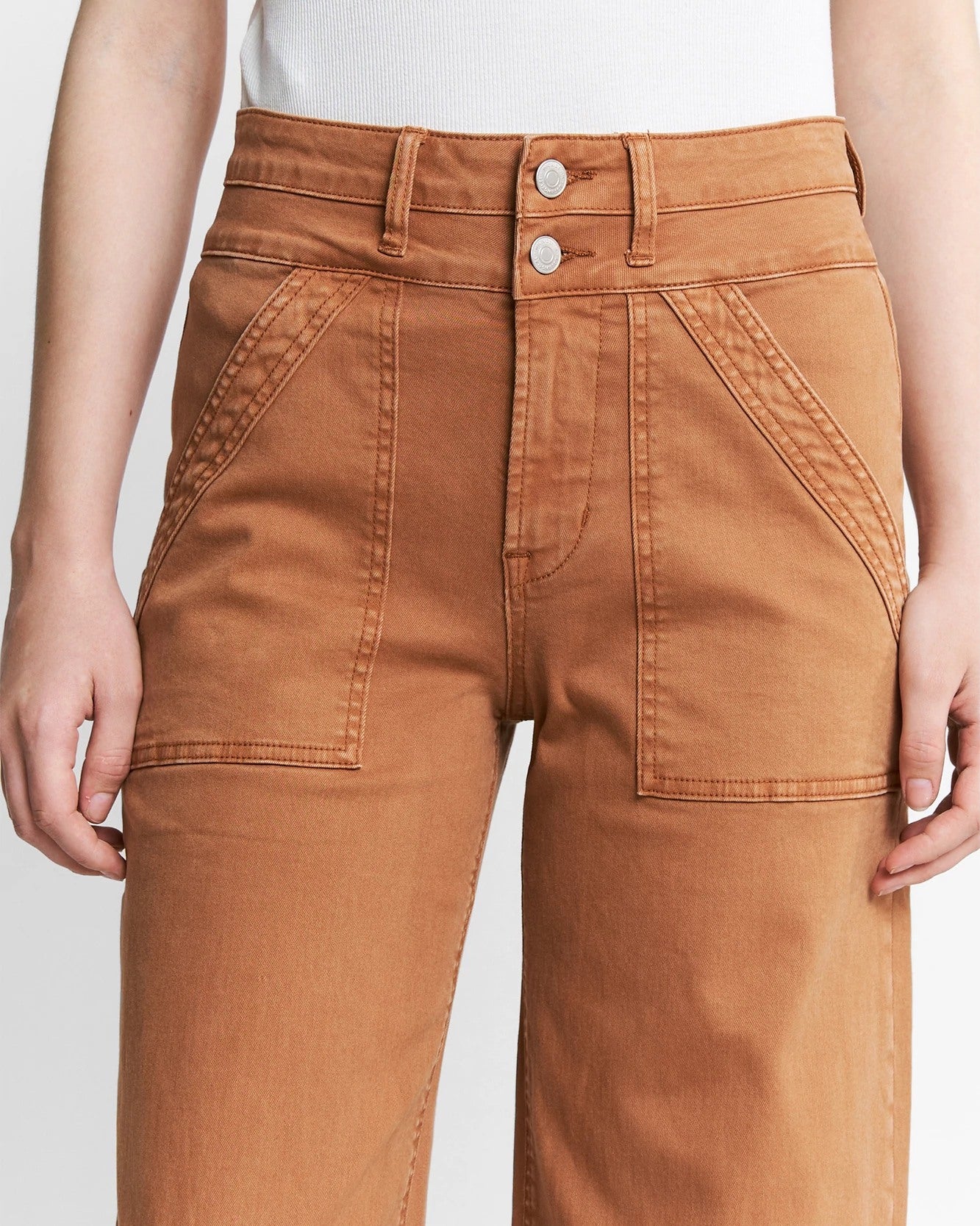 Super High Rise Wide Leg Cargo Pants - Mica Denim – Wantable