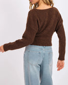 Oak $|& Sage The Label Indira Boat Neck Sweater - Hanger Side