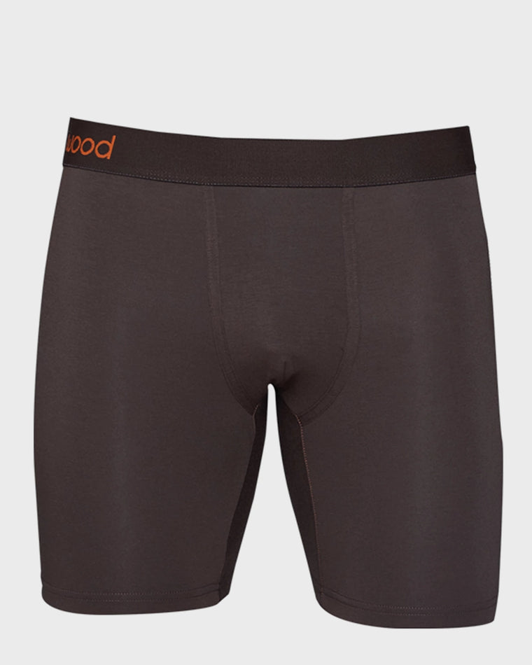 Walnut $|& Wood Underwear 6" Biker Brief With Fly - VOF Detail