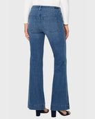 Canyon Road $|& Liverpool Hannah Flare Jeans With Self Trim - Hanger Side