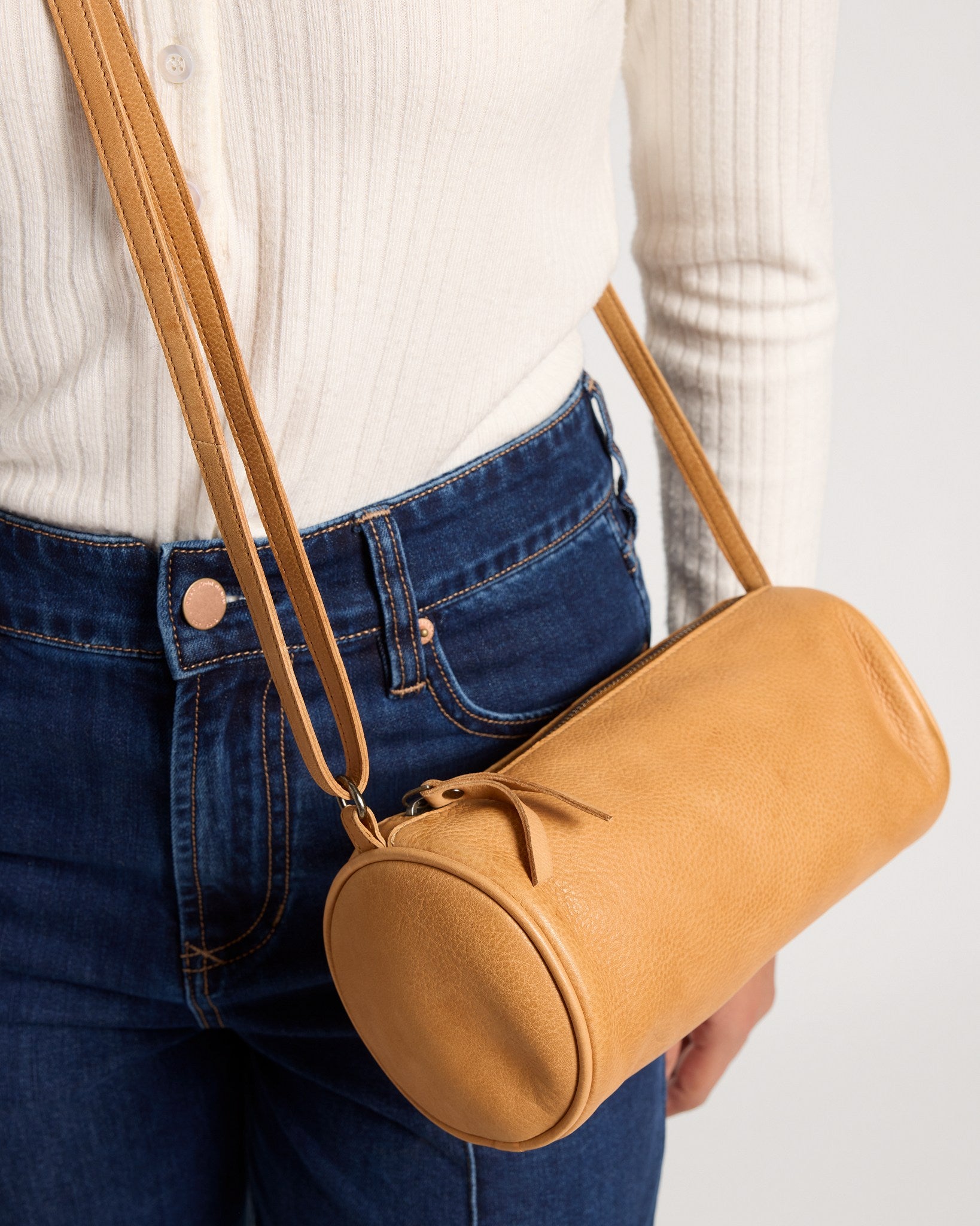 Camel $|& Latico Leathers Twyla Crossbody - SOF Full Front