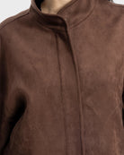 Sequoia $|& Max Studio Vegan Suede Jacket - Hanger Back
