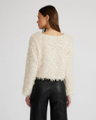 Cream $|& Lucy Paris Erna Fuzzy Sweater - Hanger Side