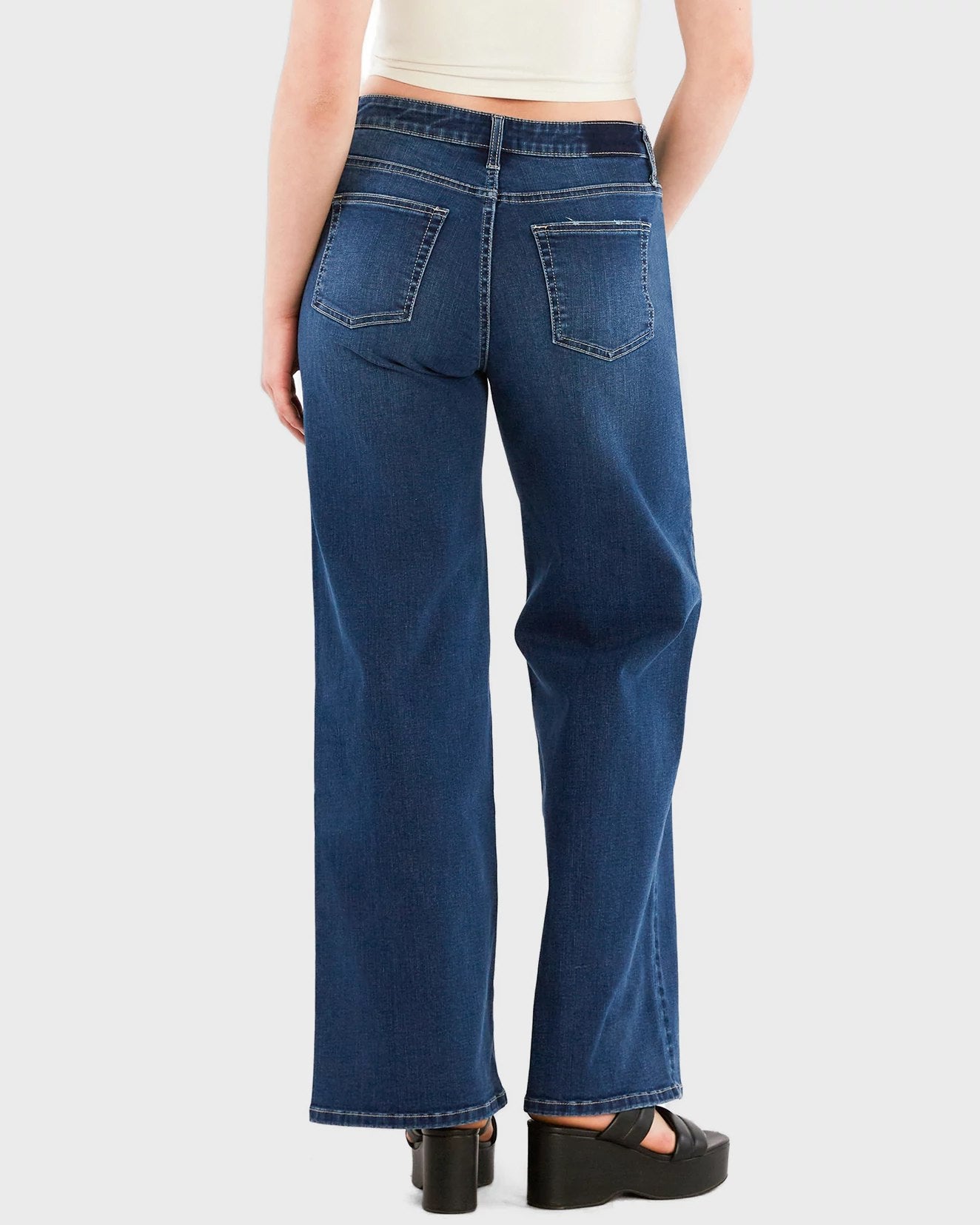 Stella Blue $|& Hint of Blu Stella Wide Leg Jeans - Hanger Side