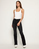Black $|& Flying Monkey Jeans Mid Rise Slim Bootcut Jeans - UGC On Fig