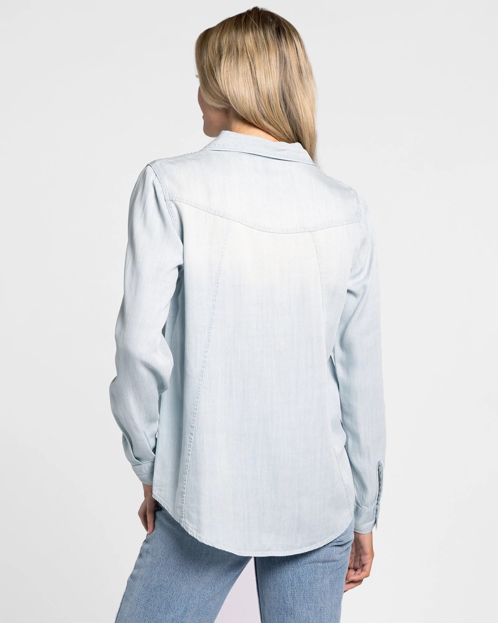 Mia Pinstripe $|& Thread & Supply Ginger Shirt - Hanger Side