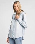 Mia Pinstripe $|& Thread & Supply Ginger Shirt - Hanger Front