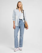 Mia Pinstripe $|& Thread & Supply Ginger Shirt - VOF Detail