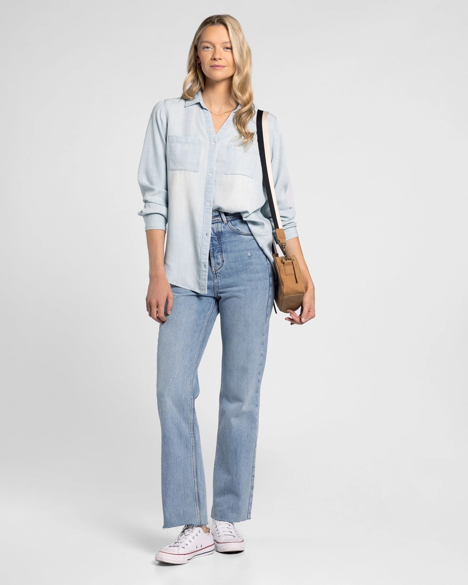 Mia Pinstripe $|& Thread & Supply Ginger Shirt - VOF Detail