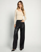 Black $|& Lucy Paris Reeve Vegan Leather Pant - UGC On Fig