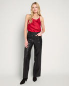 Red $|& Skies Are Blue Cowl Neck Racerback Cami - UGC On Fig