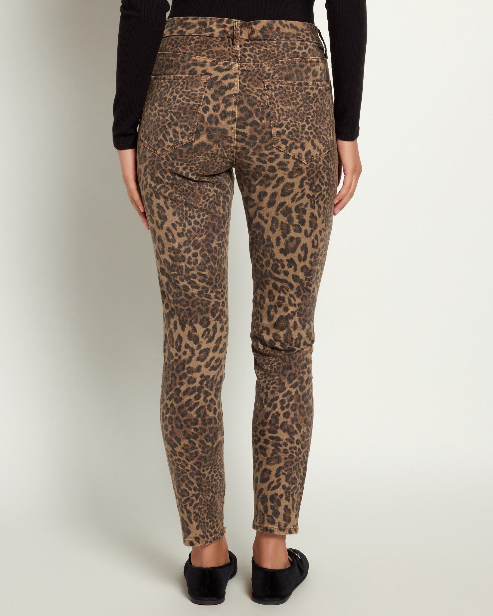 Shadow Leopard $|& Dear John Gisele Ankle Skinny Jeans - SOF Back