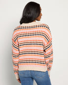 Ivory Multi $|& ACOA Novelty Cardigan - SOF Back