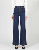 Belvue $|& Dear John Fiona Wide Leg Jeans with Side Panel - VOF Detail