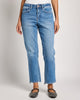 Mid Rise Slim Wide Leg Jeans
