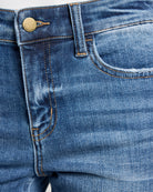 New Frame $|& Flying Monkey Jeans Mid Rise Distressed Slim Straight Jeans - SOF Full Front