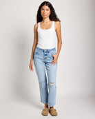 Talented $|& Lovervet Mid Rise Ankle Straight Leg Jeans - UGC On Fig