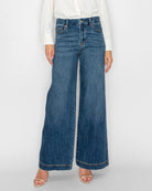 Medium Wash $|& Artemis Vintage Relaxed Palazzo Jean - VOF Detail