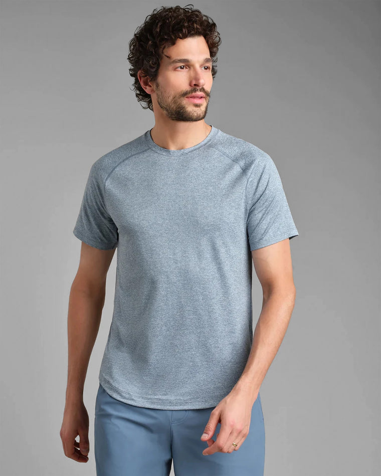 Stone Blue Heather $|& Rhone Atmosphere Tee - VOF Detail